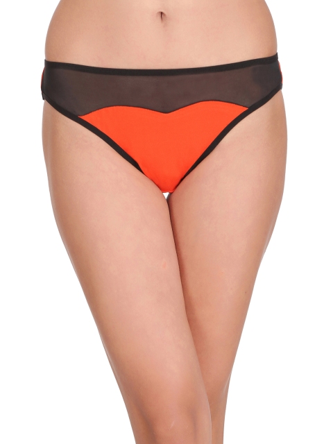 

Clovia Women Orange Bikini Briefs PN2016P16