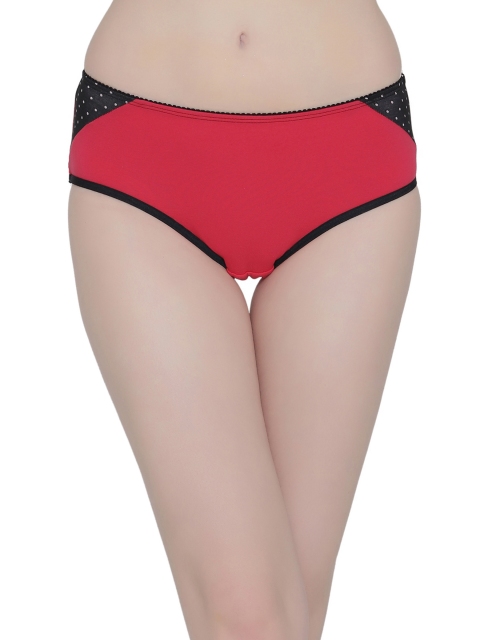 

Clovia Women Mid Waist Hipster With Printed Sides PN2111P22, Pink
