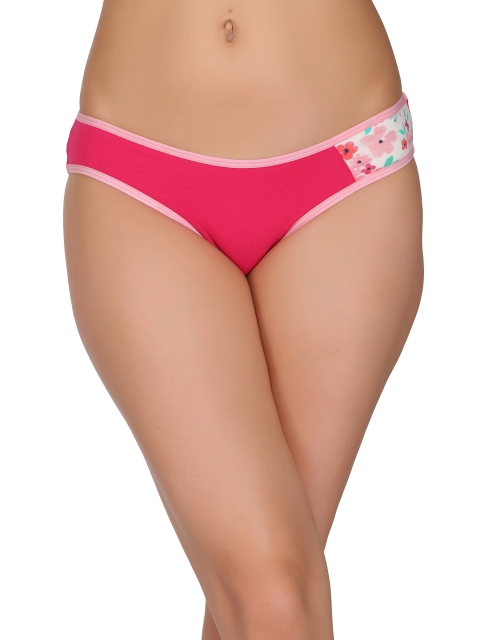 

Clovia Women Pink Printed Bikini Briefs PN1991P14