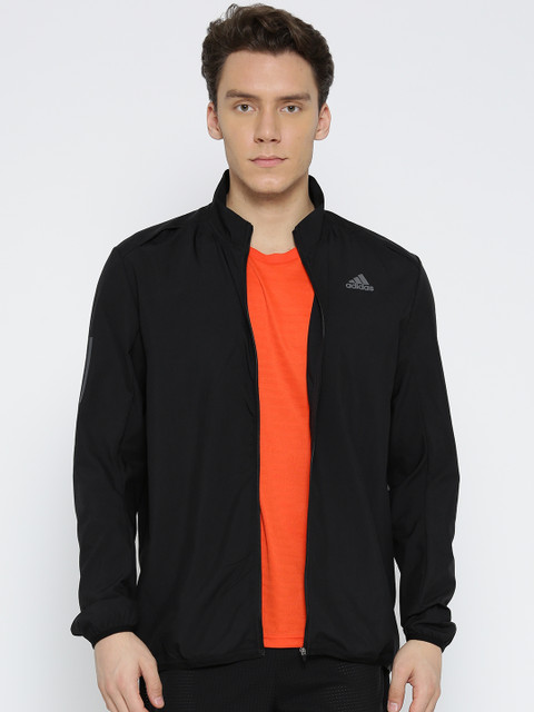 

ADIDAS Men Black RS Wind Solid Running Jacket