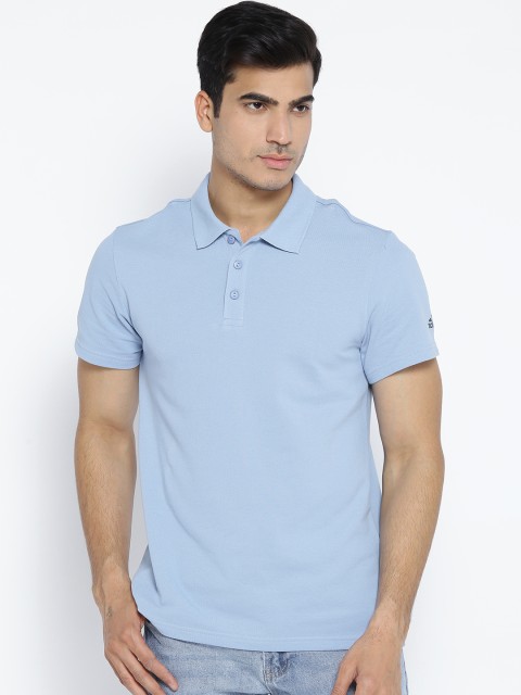 

ADIDAS Men Blue ESS Base Solid Polo T-shirt