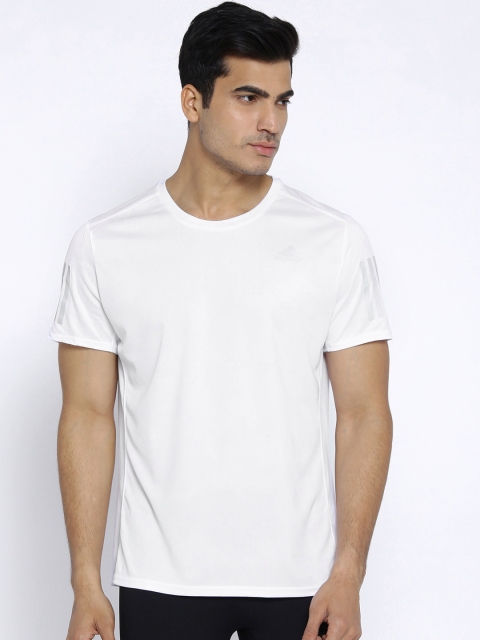 

ADIDAS Men White Response Solid Running T-shirt