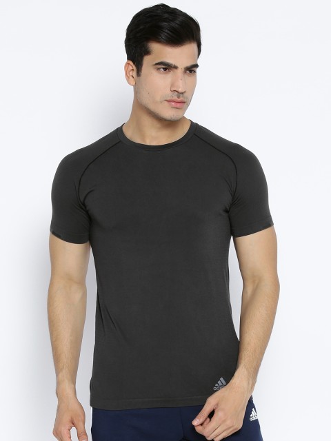 

ADIDAS Men Black Ultra Light Solid Running T-shirt