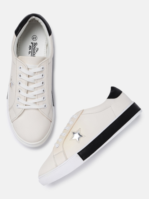 

Roadster Women Cream-Coloured Sneakers
