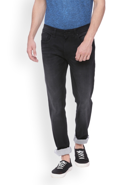 

Basics Men Black Regular Fit Low-Rise Clean Look Stretchable Jeans