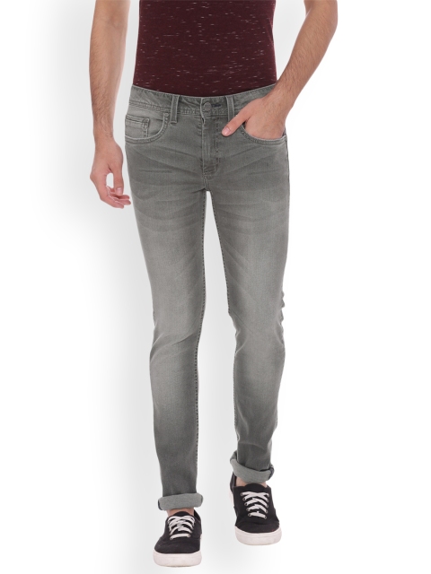 

Basics Men Grey Super Skinny Fit Low-Rise Clean Look Stretchable Jeans