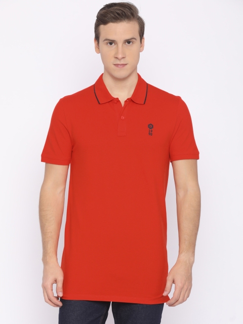 

Jack & Jones Men Coral Solid Polo T-shirt