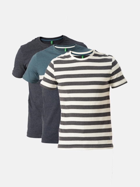 

United Colors of Benetton Men Pack of 3 T-shirts, Blue