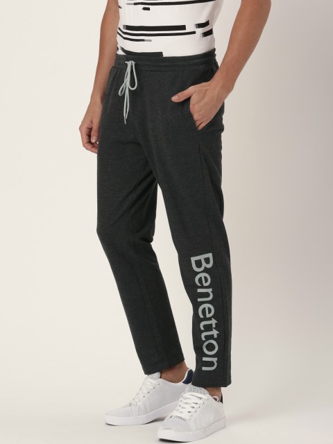 

United Colors of Benetton Men Charcoal Grey Track Pants