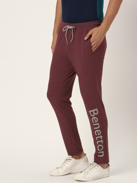 

United Colors of Benetton Men Maroon Track Pants