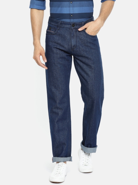 

John Players Men Blue Regular Fit Mid-Rise Clean Look Jeans