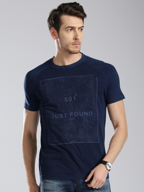 

Levis Men Blue Printed Round Neck T-shirt