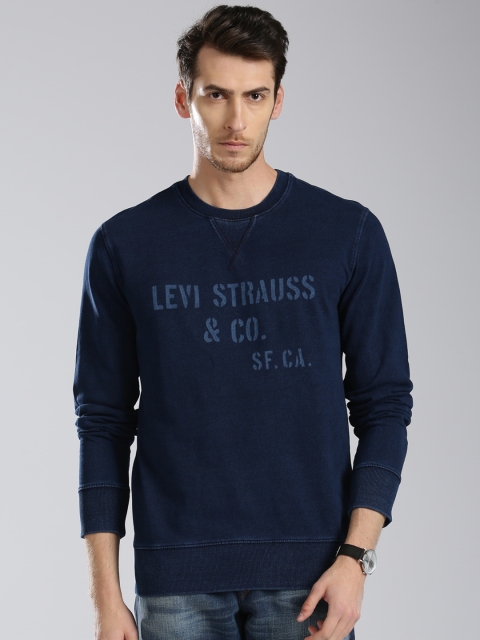 

Levis Men Blue Printed Sweatshirt