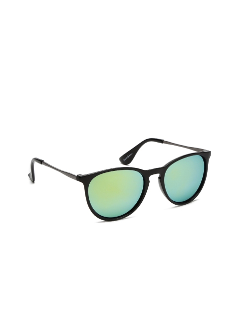 

Mast & Harbour Unisex Oval Sunglasses, Gold
