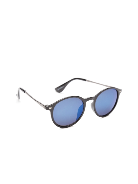 

Mast & Harbour Unisex Mirrored Round Sunglasses SUN04940, Blue