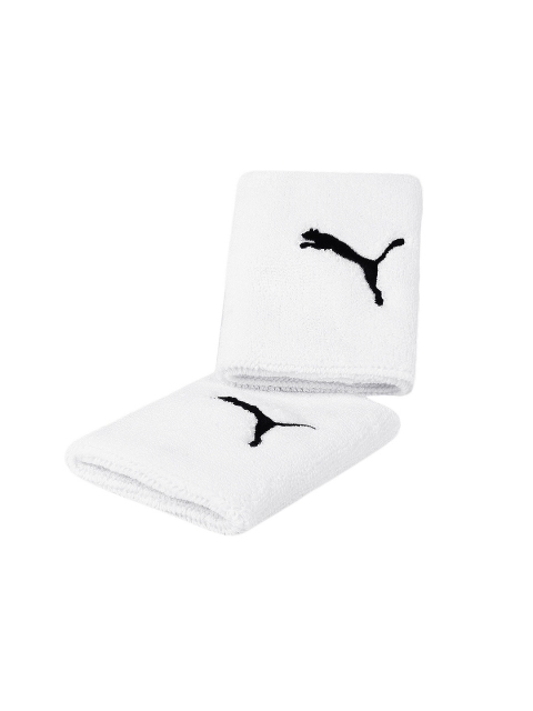 

Puma Unisex Pack of 2 White Team Long Wristband