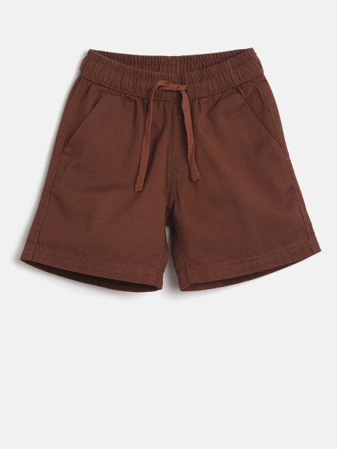 

Flying Machine Boys Brown Solid Regular Fit Regular Shorts