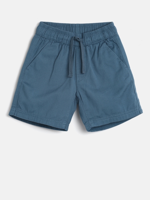 

Flying Machine Boys Blue Solid Regular Fit Regular Shorts