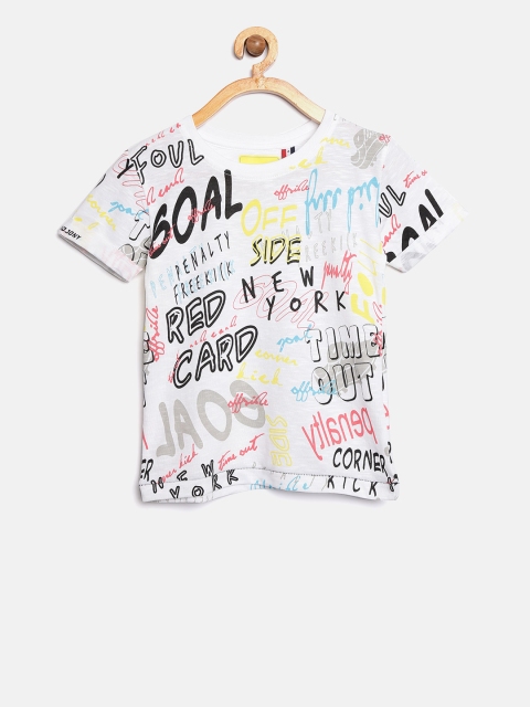 

Gini and Jony Boys Multicoloured Printed Round Neck T-shirt, Multi