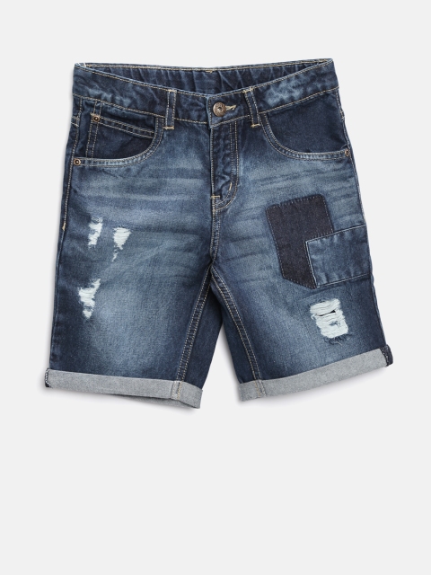 

Gini and Jony Boys Navy Blue Washed Denim Shorts