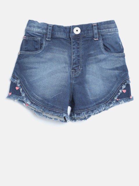 

PALMERS Girls Blue Washed Denim Shorts