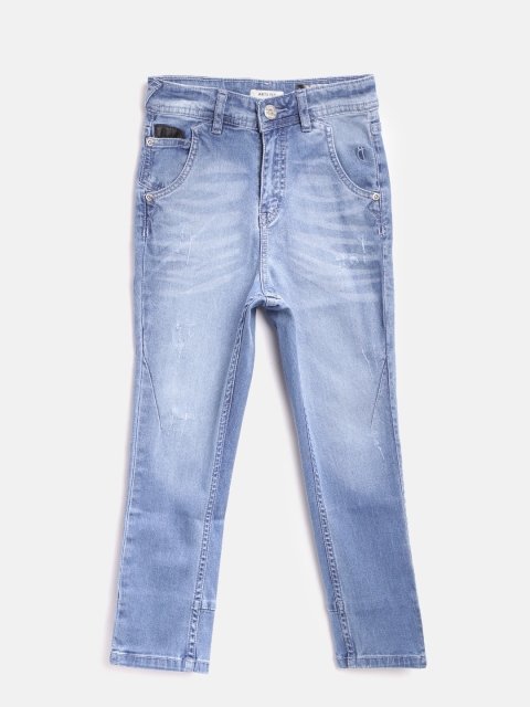 

Gini and Jony Boys Blue Anti Fit Mid-Rise Clean Look Stretchable Jeans