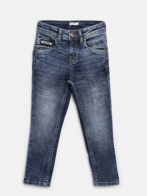 

Gini and Jony Boys Blue Regular Fit Mid-Rise Clean Look Stretchable Jeans