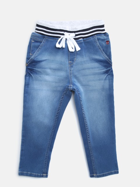 

Palm Tree Boys Blue Regular Fit Mid-Rise Clean Look Stretchable Jeans