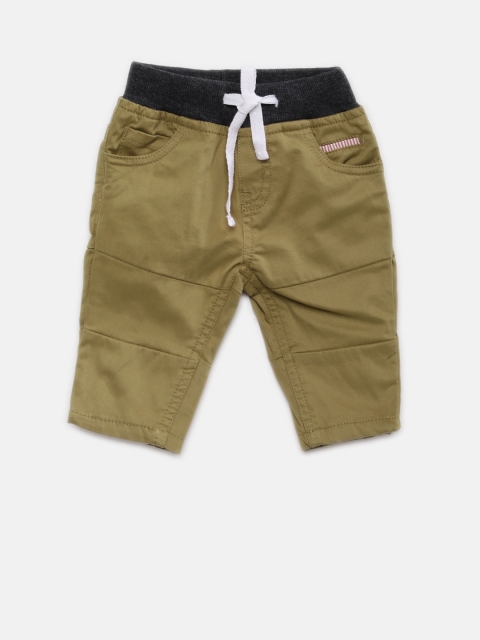 

Gini and Jony Boys Khaki Solid Casual Trousers