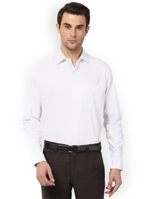 

Van Heusen Men White Slim Fit Printed Formal Shirt