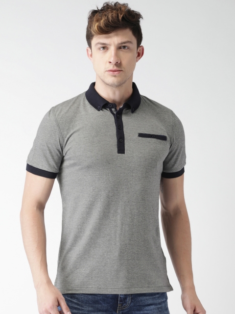 

Celio Men Navy Solid Polo Collar T-shirt, Navy blue