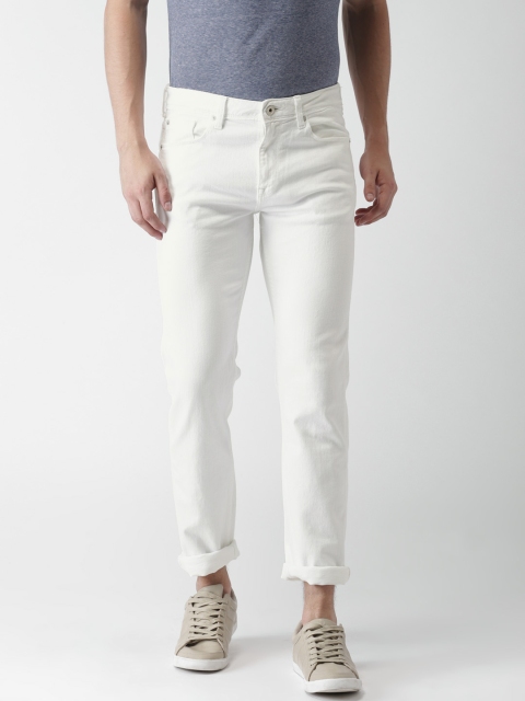 

Celio Men White Slim Fit Mid-Rise Clean Look Stretchable Jeans