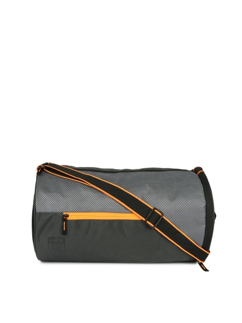 

HRX by Hrithik Roshan Unisex Grey Printed Duffel Bag