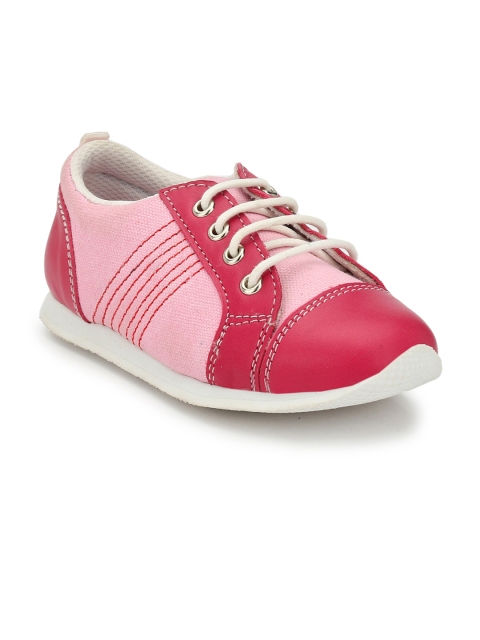 

TUSKEY Girls Pink Colourblocked Sneakers
