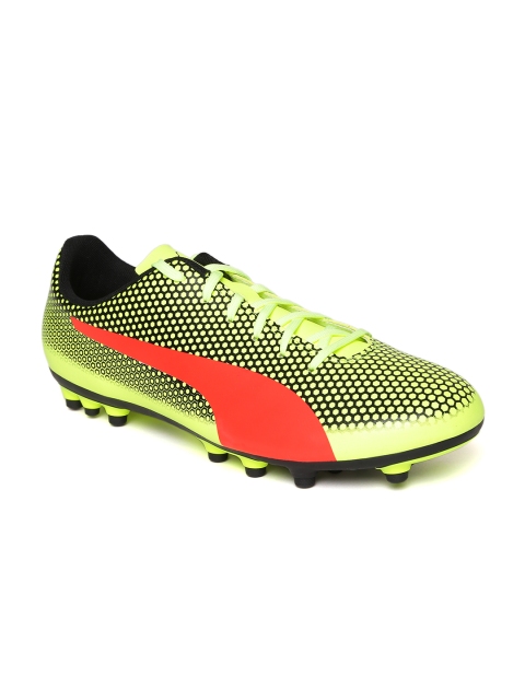 

Puma Men Fluorescent Green Spirit Artificial Grass Football Shoes