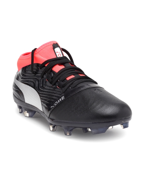 

Puma One Men Black 18.2 Firm Ground Leather Football Shoes