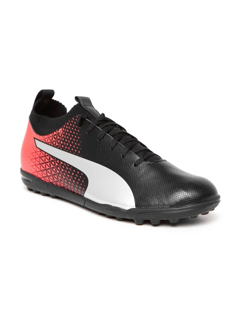 

Puma Men Black & Orange evoKNIT Team Training Football Shoes