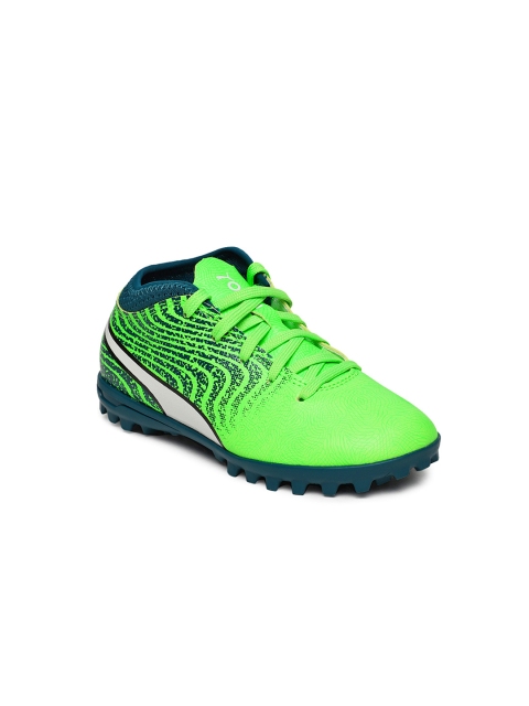 

Puma Boys Fluorescent Green PUMA ONE 18.4 TT Jr Football Shoes