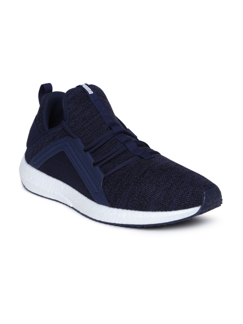 

Puma Men Navy Mega NRGY Knit Running Shoes, Navy blue