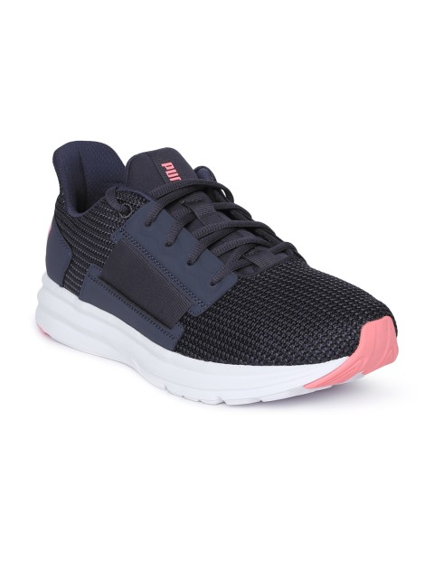 

Puma Women Navy Woven Design Enzo Street Knit Gym Shoes, Navy blue