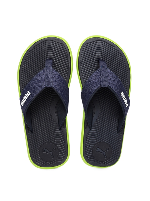 

Puma Men Navy Blue Textured Genova IDP Thong Flip-Flops