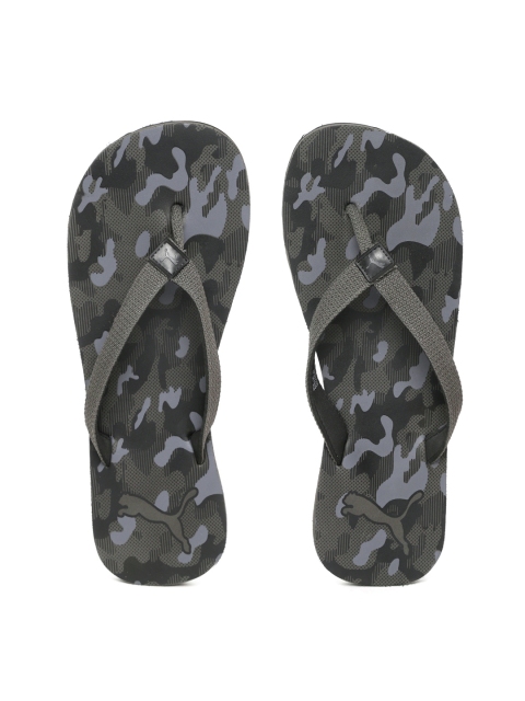 

Puma Men Grey Tide IDP Camouflage Print Thong Flip-Flops