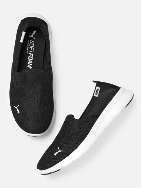 

Puma Unisex Black Flex Essential Slip On Walking Shoes