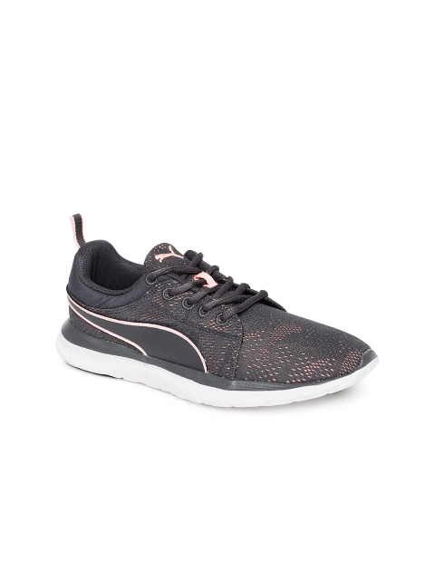 

Puma Women Grey & Pink Flex Camo Mesh IDP Running Shoes