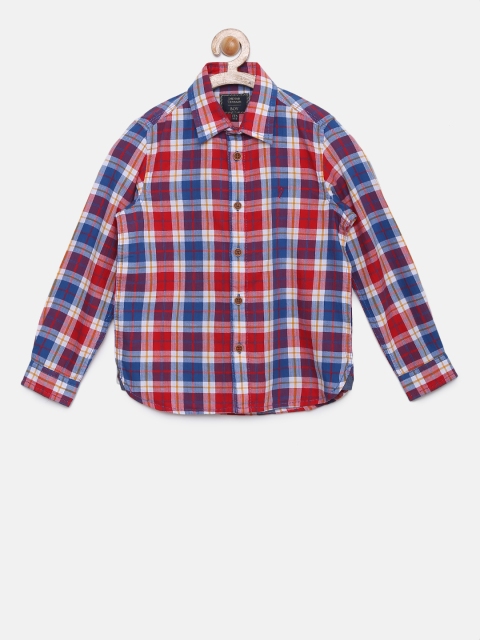

Indian Terrain Boys Red & Blue Checked Casual Shirt