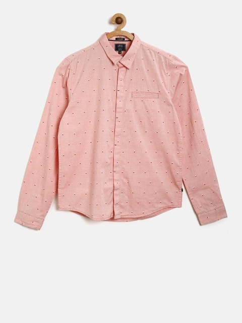 

Indian Terrain Boys Red Regular Fit Printed Casual Shirt