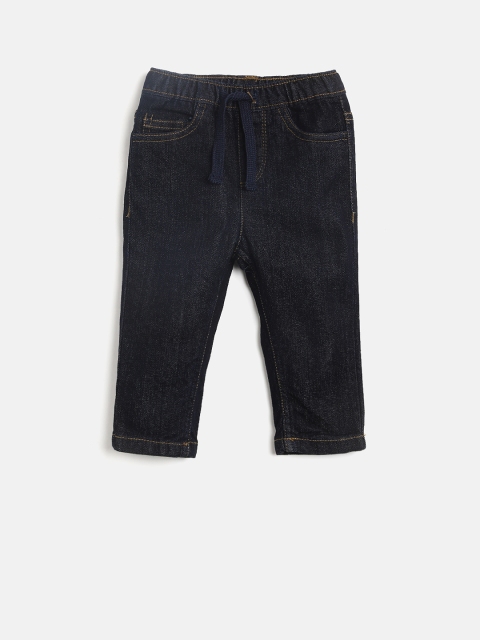 

Juniors by Lifestyle Boys Navy Blue Regular Fit Mid-Rise Clean Look Jeans