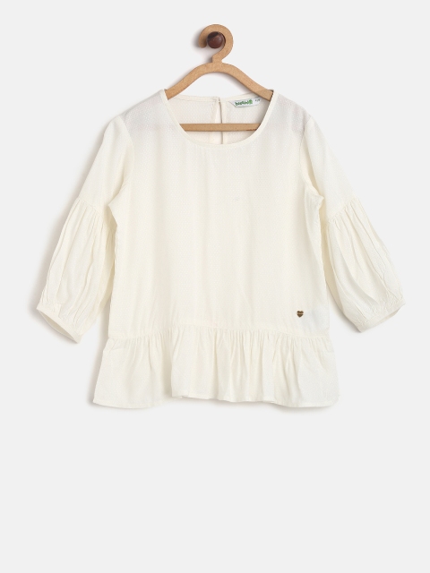 

Bossini Girls White Solid Top