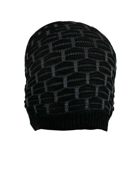 

FabSeasons Unisex Black Solid Beanie