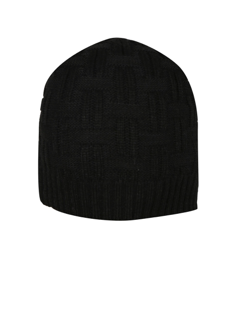 

FabSeasons Unisex Black Solid Beanie